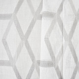 Flip Over Gray by Carole Designer Fabric Sheer Luxury 100% Polyester TURKEY 5 7/8" V, 15 1/8" H 118" - Swanky Fabrics -