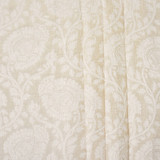 Give In Fawn by Carole Designer Fabric Sheer Luxury 93% Polyester, 7% Cotton-Weighted Hem INDIA 13 1/2" V, 9 7/8" H 116" - Swanky Fabrics -