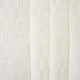 Heading Out Cream by Carole Designer Fabric Sheer Luxury 100% Polyester TURKEY 1 1/2" V, 3 7/8" H 118" - Swanky Fabrics -