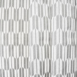 Heading Out Gray by Carole Designer Fabric Sheer Luxury 100% Polyester TURKEY 1 1/2" V, 3 7/8" H 118" - Swanky Fabrics -