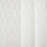 Heading Out White by Carole Designer Fabric Sheer Luxury 100% Polyester TURKEY 1 1/2" V, 3 7/8" H 118" - Swanky Fabrics -