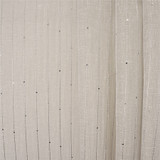 Let You Go Bisque by Carole Designer Fabric Sheer Luxury 91% Polyester, 9% Cotton-Weighted Hem TURKEY 1" V 120" - Swanky Fabrics -