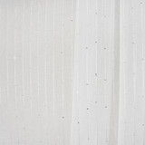 Let You Go White by Carole Designer Fabric Sheer Luxury 91% Polyester, 9% Cotton-Weighted Hem TURKEY 1" V 120" - Swanky Fabrics -
