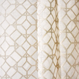 Love For All Natural by Carole Designer Fabric Sheer Luxury Base: 80% Polyester, 20% Cotton. Embr: 100% Viscose INDIA 6 1/2" V, 6 1/4" H 104" - Swanky Fabrics -