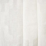 On Behalf Ivory by Carole Designer Fabric Sheer Luxury 100% Polyester TURKEY 15 1/4" V, 6" H 118" - Swanky Fabrics -