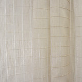 Square One Dune by Carole Designer Fabric Sheer Luxury 66% Cotton, 34% Polyester INDIA 1 1/4" V, 1 3/8" H 116" - Swanky Fabrics -