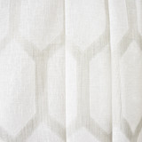 To The Point Smoke by Carole Designer Fabric Sheer Luxury 85% Polyester, 15% Cotton-Weighted Hem INDIA 13 1/2" V, 4 1/2" H 116" - Swanky Fabrics -