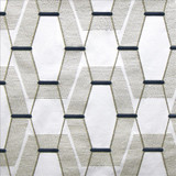 Alwar Navy  by Kasmir Designer Fabric 1474 60% Cotton 40% Polyester  INDIA  </p><p>Repeat: Horizontal: 8 6/8 inches and Vertical: 11 3/8 inches 54  - Swanky Fabrics -