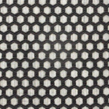 Pergamon 547 Tar by Maxwell Designer Fabric SHEER PATHS 100% POLYESTER TURKEY  V-1.75" H-1" 118" EMB. WIDTH 110"  - Swanky Fabrics -