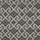 Aztec Neve Charcoal by Europatex Designer Fabric Aztec 86% Poyester, 14% Cotton 6.85" H, 6.85" V 54.00 inches - Swanky Fabrics -