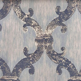 Dazzle Damask Blue Gold by Europatex Designer Fabric Dazzle 100% Polyester 118.00 inches - Swanky Fabrics - Dazzle Damask Blue Gold by Europatex Designer Fabric Dazzle 100% Polyester 118.00 inches - Swanky Fabrics -
