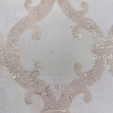 Dazzle Damask Cream by Europatex Designer Fabric Dazzle 100% Polyester 118.00 inches - Swanky Fabrics - Dazzle Damask Cream by Europatex Designer Fabric Dazzle 100% Polyester 118.00 inches - Swanky Fabrics -