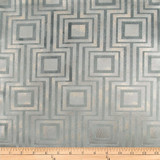 Embellished Square Steel by Europatex Designer Fabric Embellished 100% Polyester 14.2" H, 12.4" V 118.00 inches - Swanky Fabrics -