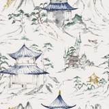 MasterPiece B Oasis by Europatex Designer Fabric Masterpiece 55% Linen, 45% Viscose Rayon 27" H, 27" V 55.00 inches - Swanky Fabrics -