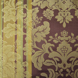 Renaissance A Burgundy by Europatex Designer Fabric Renaissance 100% Polyester 14.75" H, 16.5" V 57.00 inches - Swanky Fabrics -