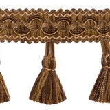 05000 Brown by Europatex Designer Fabric Portofino 50% Viscose, 50% Cotton 2.25 inches - Swanky Fabrics -