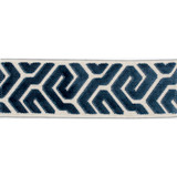Agos Marine by Europatex Designer Fabric Agos 100% Polyester 3.50 inches - Swanky Fabrics -