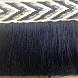 Ariel Navy by Europatex Designer Fabric Sirenia 50% Viscose, 50% Cotton 2.00 inches - Swanky Fabrics -