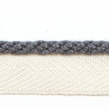 Calypso Battleship by Europatex Designer Fabric Designers Choice 61% Fibranne, 37% Polyester, 2% Nylon 0.25 inches - Swanky Fabrics -