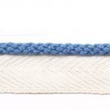 Calypso Blue Jean by Europatex Designer Fabric Designers Choice 61% Fibranne, 37% Polyester, 2% Nylon 0.25 inches - Swanky Fabrics -