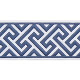 Capri Marine by Europatex Designer Fabric Capri 51% Fibranne, 49% Polyester 3.50 inches - Swanky Fabrics -
