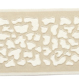 Cheetah Fawn by Europatex Designer Fabric Cheetah & Hannah Collection 45% Polyester / 10% Rayon / 45% Fibranne 4.00 inches - Swanky Fabrics -