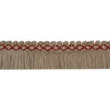 Columbus Coral by Europatex Designer Fabric Avenue 50% Viscose, 50% Cotton 2.50 inches - Swanky Fabrics -