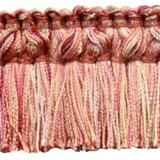 Elliant Coral by Europatex Designer Fabric Le Petite 100% Polyester 1.75 inches - Swanky Fabrics -