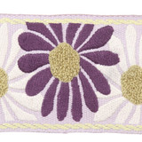 Milazzo Lilac by Europatex Designer Fabric San Marino 45% Linen, 23% Fibranne, 17% Acrylic yarns, 15% Polyester 3.50" 2.90 inches - Swanky Fabrics -