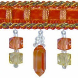Pemberton Sunset by Europatex Designer Fabric Castle 82% Acrylic, 14% Polyester, 4% Cotton 1.25 inches - Swanky Fabrics -