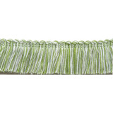 Pergola Brushed Fringe Lime by Europatex Designer Fabric Pergola 100% Solution Dyed Acrylic 1.50 inches - Swanky Fabrics -