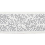 Pergola Coral Tape Gray by Europatex Designer Fabric Pergola 100% Solution Dyed Acrylic 3.25 inches - Swanky Fabrics -
