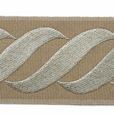 Tromello Jute by Europatex Designer Fabric Tapes Galore 100% Polyester 1.50" 2.25 inches - Swanky Fabrics -