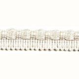 Turku Ivory by Europatex Designer Fabric Helsinki 100% Polyester 0.25 inches - Swanky Fabrics -