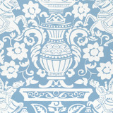Galway Blue T14361 by Thibaut Wallpaper Thibaut Wallpaper Galway Blue T14361Wallpaper Canopy Wallpaper UNITED STATES </p><p>Repeat: V: 36 27 - Fabric Carolina -
