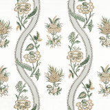Ribbon Floral Green F936421 by Thibaut Fabric Thibaut Fabric Ribbon Floral Green F936421Fabric Indienne Fabric Book 100% Cotton UNITED STATES </p><p>Repeat: V: 24 53.5 - Fabric Carolina - Ribbon Floral Green F936421 by Thibaut Fabric Thibaut Fabric Ribbon Floral Green F936421Fabric Indienne Fabric Book 100% Cotton UNITED STATES </p><p>Repeat: V: 24 53.5 - Fabric Carolina -