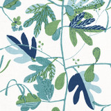 Matisse Leaf Green and Blue F916209 by Thibaut Fabric Thibaut Fabric Matisse Leaf Green and Blue F916209Fabric Kismet Fabric Book 100% Linen U.S.A. </p><p>Repeat: V: 29.75 54 - Fabric Carolina -