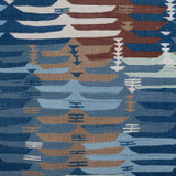 Rio Grande Navy and Brown F913210 by Thibaut Fabric Thibaut Fabric Rio Grande Navy and Brown F913210Fabric Mesa Fabric Book 100% Cotton THAILAND </p><p>Repeat: V: - 54 - Fabric Carolina -