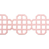 Fret Applique Blossom E12264 by Thibaut Fabric Thibaut Fabric Fret Applique Blossom E12264Fabric Tapes & Trims Volume 3 100% Polyester INDIA </p><p>Repeat: V: 3.25 3.5 - Fabric Carolina -