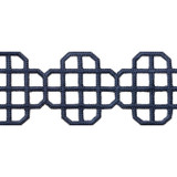 Fret Applique Navy E12269 by Thibaut Fabric Thibaut Fabric Fret Applique Navy E12269Fabric Tapes & Trims Volume 3 100% Polyester INDIA </p><p>Repeat: V: 3.25 3.5 - Fabric Carolina -