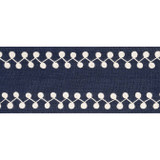 Perla Tape Navy E12228 by Thibaut Fabric Thibaut Fabric Perla Tape Navy E12228Fabric Tapes & Trims Volume 3 63% Linen, 34% Viscose, 3% Spun Poly INDIA </p><p>Repeat: V: 0.5 3.375 - Fabric Carolina - Perla Tape Navy E12228 by Thibaut Fabric Thibaut Fabric Perla Tape Navy E12228Fabric Tapes & Trims Volume 3 63% Linen, 34% Viscose, 3% Spun Poly INDIA </p><p>Repeat: V: 0.5 3.375 - Fabric Carolina -
