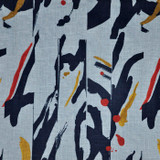 Painterly 202 Azure by Maxwell Designer Fabric DEFINE 50% COTTON/50% LINEN TURKEY V-35"H-27" 54" - Swanky Fabrics - Painterly 202 Azure by Maxwell Designer Fabric DEFINE 50% COTTON/50% LINEN TURKEY V-35"H-27" 54" - Swanky Fabrics -