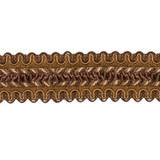 04029 Brown by Europatex Designer Fabric Portofino 50% Viscose, 50% Cotton 1.25 inches - Swanky Fabrics -