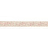 Hellenic Key Jacquard Tape Ballet Pink by Europatex Designer Fabric Hellenic 76% Fibranne, 24% Rayon 0.56 inches - Swanky Fabrics -