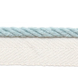 Le Lin Micro Cord Sky by Europatex Designer Fabric Le Lin 63% Linen, 37% Rayon 0.13 inches - Swanky Fabrics -