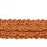 Le Lin Braid Rust by Europatex Designer Fabric Le Lin 63% Linen, 37% Rayon 0.50 inches - Swanky Fabrics -