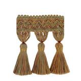 Malaga Autumn Field by Europatex Designer Fabric Malaga Tassel Fringe 1.5 3.50 inches - Swanky Fabrics - Malaga Autumn Field by Europatex Designer Fabric Malaga Tassel Fringe 1.5 3.50 inches - Swanky Fabrics -
