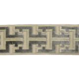 Oslo Gray by Europatex Designer Fabric Oslo 58% Rayon, 31% Polyester, 11% Linen 3.50 inches - Swanky Fabrics -