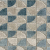 Pinwheel Sky Blue by Europatex Designer Fabric Pinwheel 56% Polyester, 44% Cotton 13.5" H, 3.5" V 54.00 inches - Swanky Fabrics -