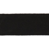 Versailles 1.5" Grosgrain Ribbon Tape Black by Europatex Designer Fabric Versailles 100% Rayon 1.50 inches - Swanky Fabrics -
